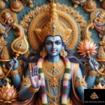 Vishnu, una de las deidades más significativas en el hinduismo, es reconocido como el guardián del universo.