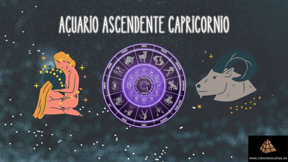 Acuario ascendente Capricornio. Una imagen en la que se ven representados ambos signos.